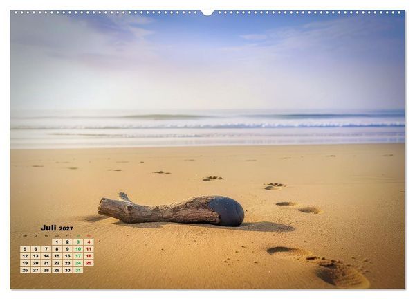 Produktbild: Minimal-Art - am Strand (hochwertiger Premium Wandkalender 2027 DIN A2 quer), Kunstdruck in Hochglanz
