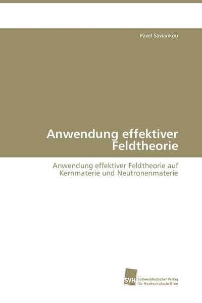 Produktbild: Anwendung effektiver Feldtheorie