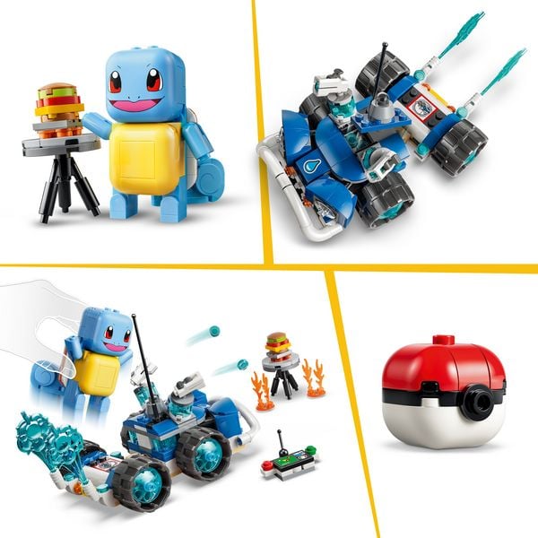 Produktbild: LEGO Pok&eacute;mon SMART Play: Trainer-Buggyabenteuer mit Schiggy kompatibles Set 72156