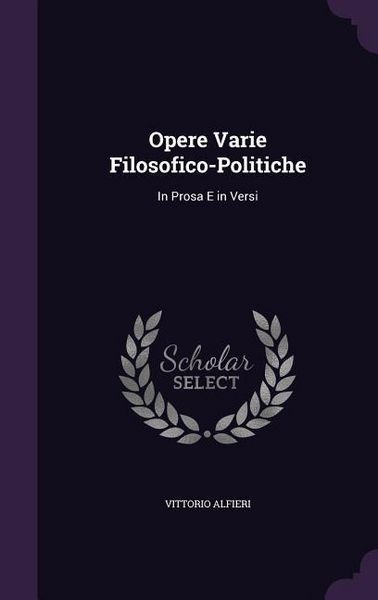 Produktbild: Opere Varie Filosofico-Politiche