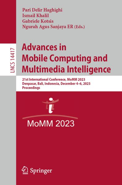 Produktbild: Advances in Mobile Computing and Multimedia Intelligence