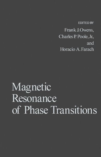 Produktbild: Magnetic Resonance of Phase Transitions