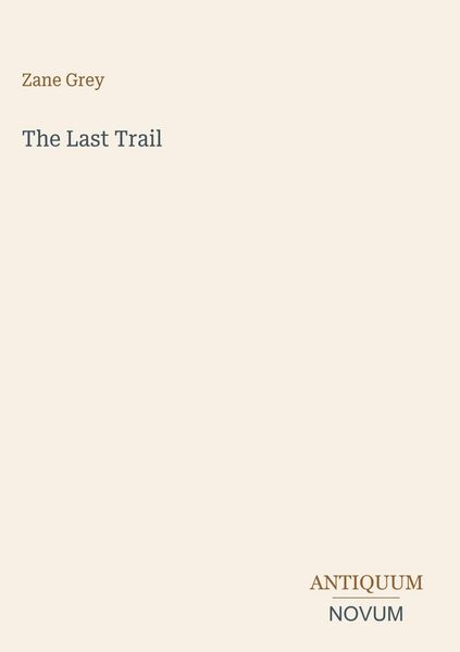 Produktbild: The Last Trail