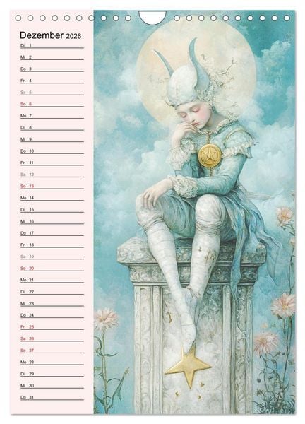 Produktbild: Tarot Wunderwelten. Surrealistische und magische Tarot-Kunst (Wandkalender 2026 DIN A4 hoch), CALVENDO Monatskalender