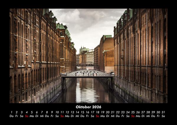 Produktbild: Hamburg 2026 Fotokalender DIN A3