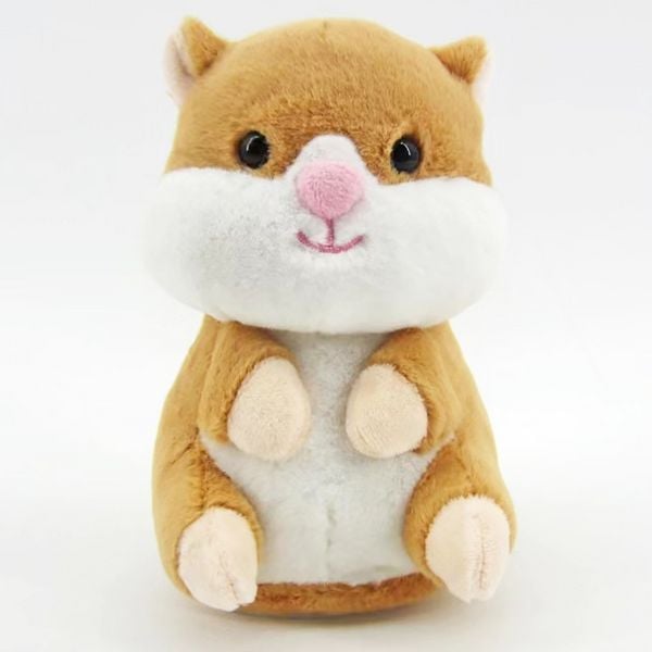 Produktbild: Labertier Hamster Schnuffi braun/wei&szlig; 17cm