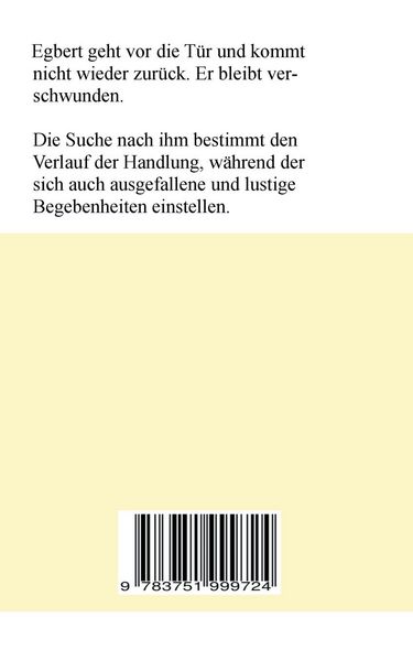 Produktbild: Der entschwundene Egbert