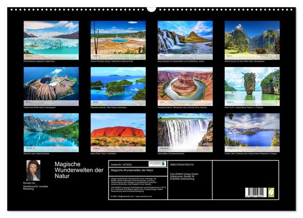 Produktbild: Magische Wunderwelten der Natur (Wandkalender 2026 DIN A2 quer), CALVENDO Monatskalender