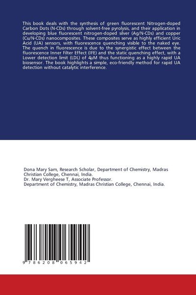 Produktbild: Nitrogen-doped Carbon dot Biosensor for the Detection of Uric Acid