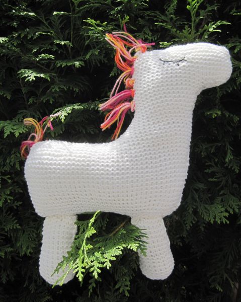 Produktbild: Strickanleitung Pferd- Kissen oder Spielzeug- 32x28 cm