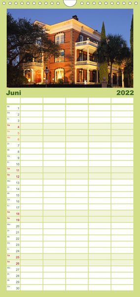 Produktbild: Familienplaner S&uuml;dosten der USA (Wandkalender 2022 , 21 cm x 45 cm, hoch)