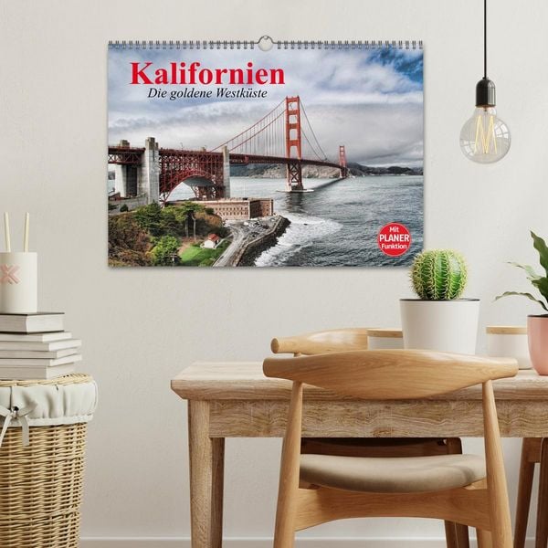 Produktbild: Kalifornien. Die goldene Westk&uuml;ste (Wandkalender 2026 DIN A3 quer), CALVENDO Monatskalender