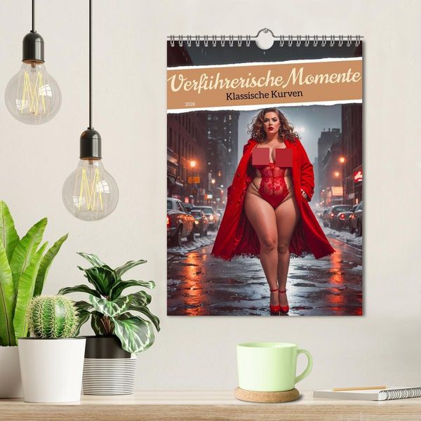 Produktbild: Verf&uuml;hrerische Momente - Klassische Kurven (Wandkalender 2026 DIN A4 hoch), CALVENDO Monatskalender
