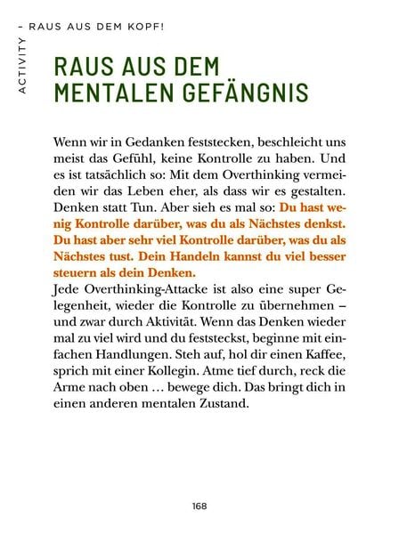 Produktbild: Die 1-Minuten-Strategie gegen Overthinking