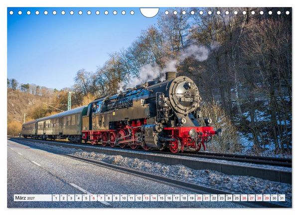 Produktbild: Dampflokomotiven im Harz - Eine Reise in die goldene &Auml;ra der Eisenbahn (Wandkalender 2027 DIN A4 quer), CALVENDO Monatskalender
