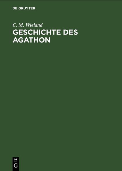 Produktbild: Geschichte des Agathon