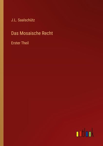 Produktbild: Das Mosaische Recht