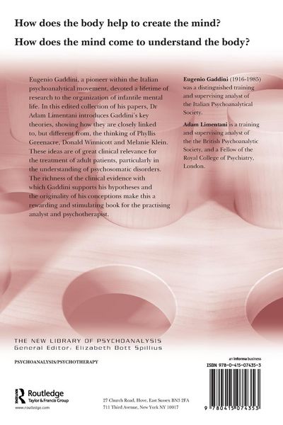 Produktbild: A Psychoanalytic Theory of Infantile Experience