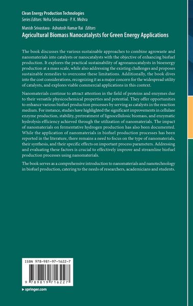 Produktbild: Agricultural Biomass Nanocatalysts for Green Energy Applications