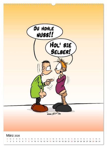 Produktbild: Trumix Cartoons - Nichts geht mehr (Wandkalender 2026 DIN A2 hoch), CALVENDO Monatskalender