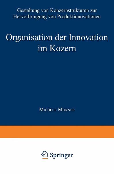 Produktbild: Organisation der Innovation im Konzern