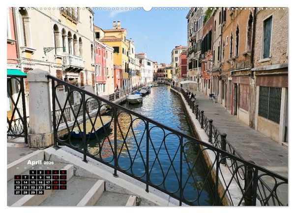 Produktbild: Venedig - Perle in der Lagune (hochwertiger Premium Wandkalender 2026 DIN A2 quer), Kunstdruck in Hochglanz