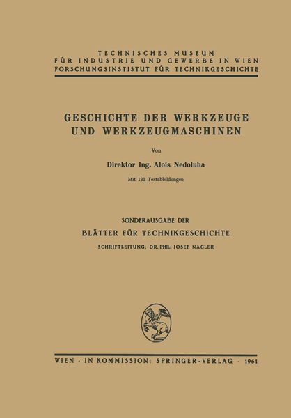 Produktbild: Geschichte der Werkzeuge und Werkzeugmaschinen