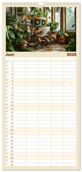 Produktbild: Familienplaner 2026 - In Zukunft &auml;ndert sich nicht viel mit 5 Spalten (Wandkalender, 21 x 45 cm) CALVENDO
