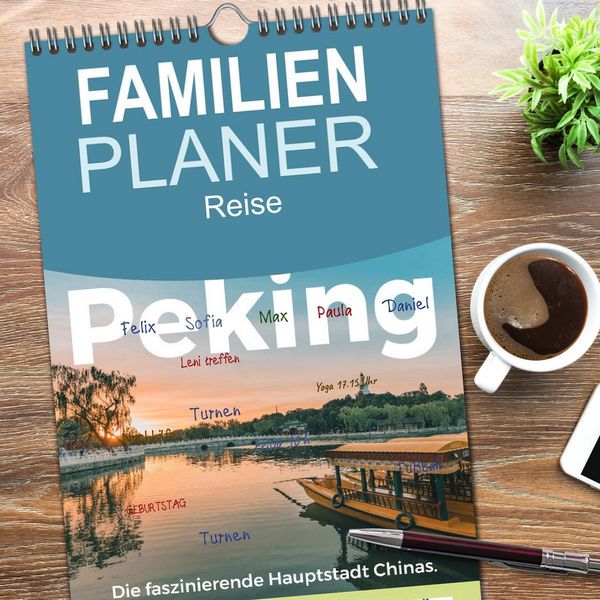Produktbild: Familienplaner 2026 - Peking - Die faszinierende Hauptstadt Chinas. mit 5 Spalten (Wandkalender, 21 x 45 cm) CALVENDO