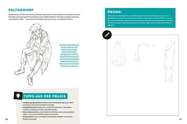 Produktbild: Richtig Zeichnen lernen Mensch. &Uuml;bungsbuch