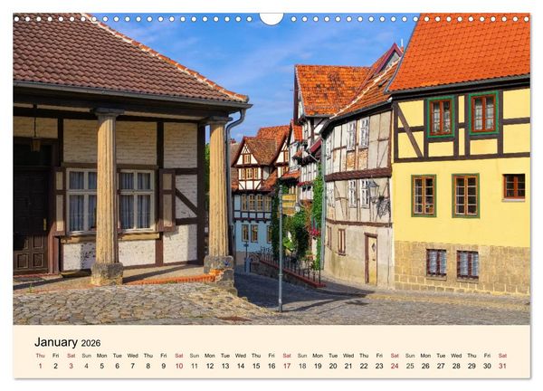 Produktbild: Quedlinburg - World Heritage Site in the Harz Mountains (Wall Calendar 2026 DIN A3 landscape), CALVENDO 12 Month Wall Calendar