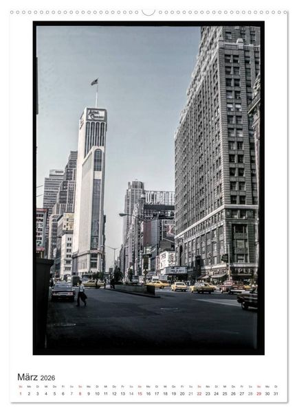Produktbild: NEW YORK CITY - Vintage Views (hochwertiger Premium Wandkalender 2026 DIN A2 hoch), Kunstdruck in Hochglanz