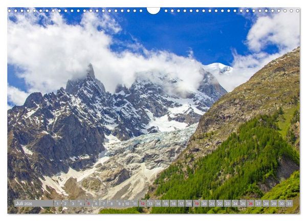 Produktbild: Mont Blanc - Krone der Alpen (Wandkalender 2026 DIN A3 quer), CALVENDO Monatskalender