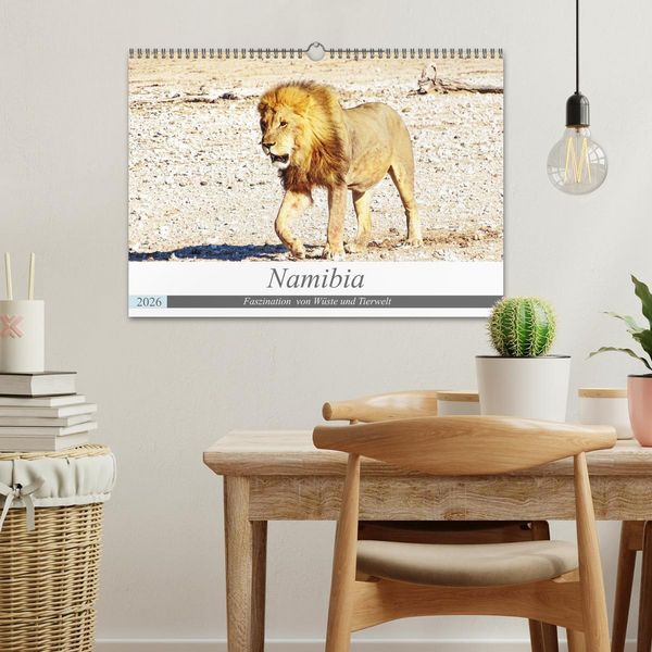 Produktbild: Namibia, Faszination W&uuml;ste und Tierwelt (Wandkalender 2026 DIN A3 quer), CALVENDO Monatskalender