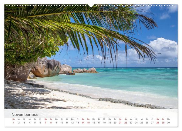 Produktbild: Seychellen - Trauminseln im Indischen Ozean (Wandkalender 2026 DIN A2 quer), CALVENDO Monatskalender