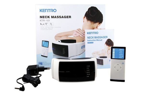 Elektrischer Nacken Masseur, Massagegerät mit FIR-Infrarotwärme, Vibrationsmassage & Magnetfeld