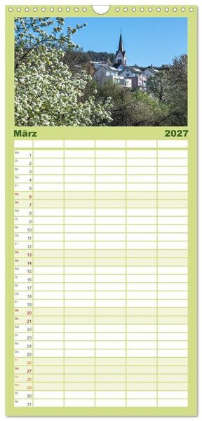 Produktbild: Familienplaner 2027 - G&uuml;ttingen im Hegau mit 5 Spalten (Wandkalender, 21 x 45 cm) CALVENDO