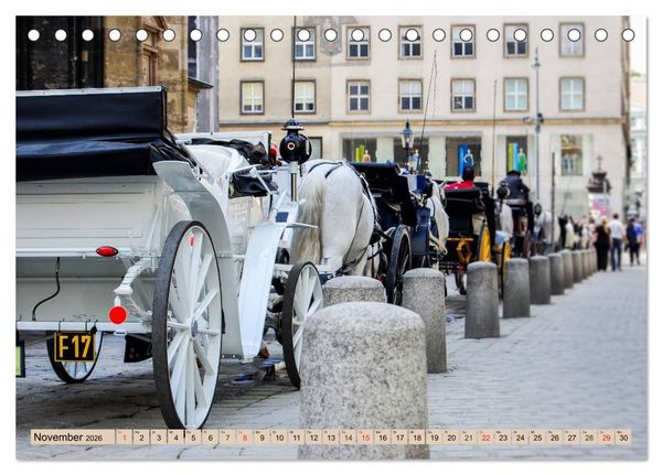 Produktbild: Geliebtes Wien. &Ouml;sterreichs Perle an der Donau (Tischkalender 2026 DIN A5 quer), CALVENDO Monatskalender