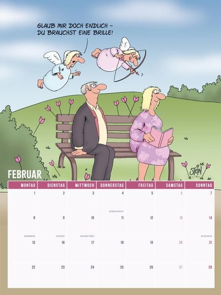 Produktbild: Viel Spa&szlig; im neuen Jahr 2027 mit Uli Stein: Monatsplaner mit komplett neuen Cartoons