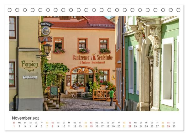 Produktbild: Sachsen - Land zwischen Elbe und Erzgebirge (Tischkalender 2026 DIN A5 quer), CALVENDO Monatskalender