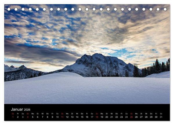 Produktbild: Bergblicke - Elmau (Tischkalender 2026 DIN A5 quer), CALVENDO Monatskalender