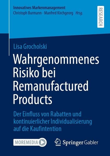 Produktbild: Wahrgenommenes Risiko bei Remanufactured Products