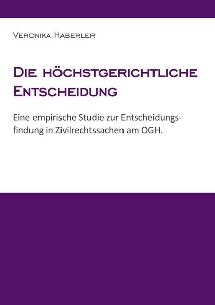 Produktbild: Die h&ouml;chstgerichtliche Entscheidung