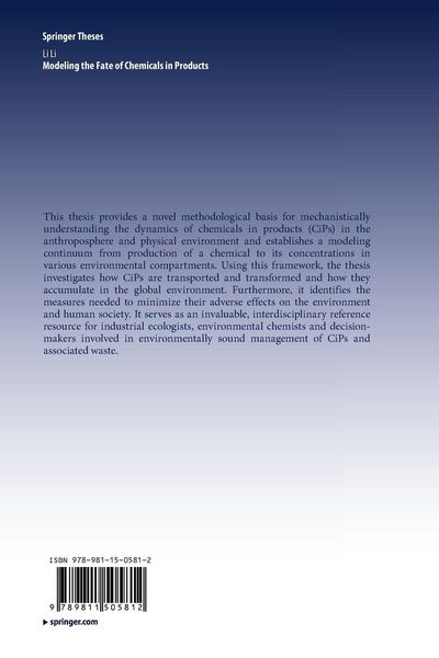 Produktbild: Modeling the Fate of Chemicals in Products
