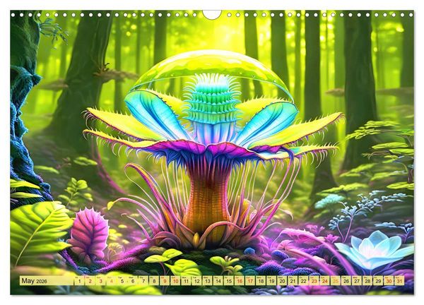 Produktbild: Intergalactic garden (Wall Calendar 2026 DIN A3 landscape), CALVENDO 12 Month Wall Calendar