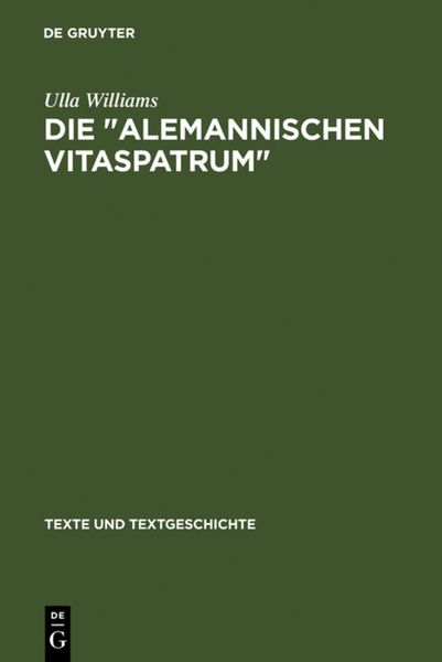 Produktbild: Die " Alemannischen Vitaspatrum "