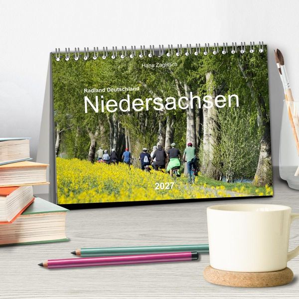 Produktbild: Radland Deutschland - Niedersachsen (Tischkalender 2027 DIN A5 quer), CALVENDO Monatskalender