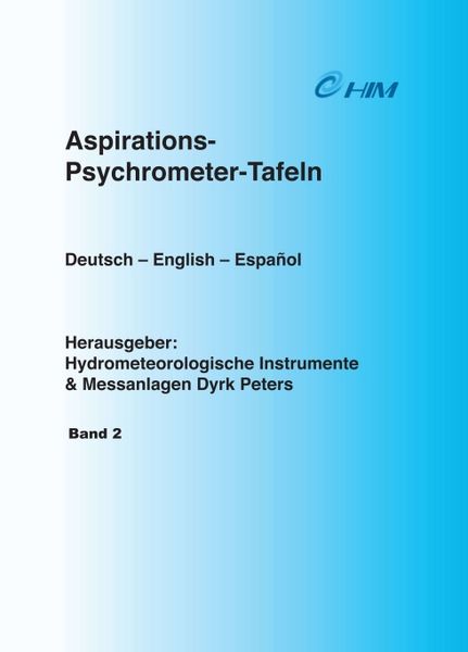 Produktbild: Tafeln zum S&auml;ttigungsdampfdruck &uuml;ber Eis und Wasser