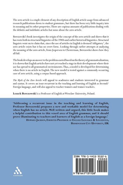 Produktbild: The Myth of the Zero Article