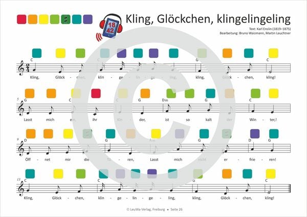 Produktbild: Einfacher!-Geht-Nicht: 24 Weihnachtslieder f&uuml;r die RAINBOW Instrumente (+Play-Along-Streaming) | LeuWa